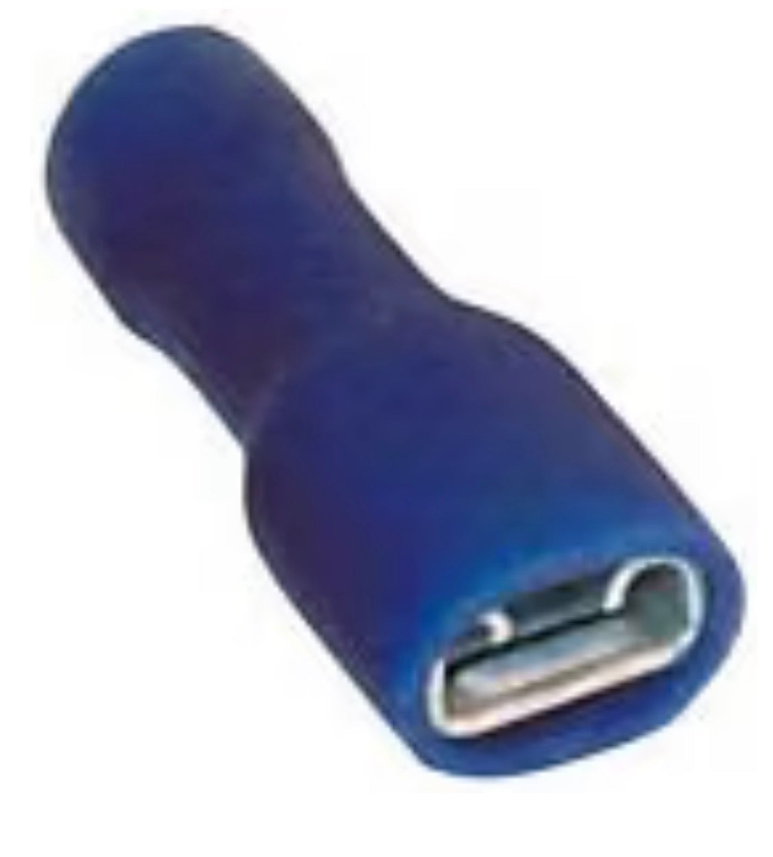 Blue Fully Insulated Female Spade Disconnect Terminals (Pack of 100)